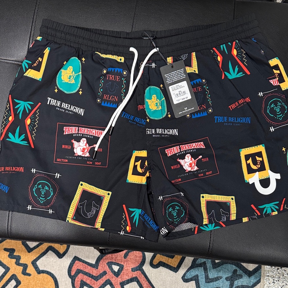 NEW True Religion swim trunks / board shorts XXL men’s